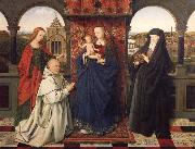 Virgin and child,with saints and donor